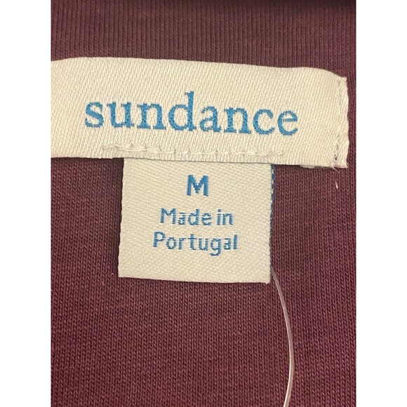 F. Sundance Top M Red Blouse Long Sleeve V Neck High Low NWT $78 - Picture 8 of 11